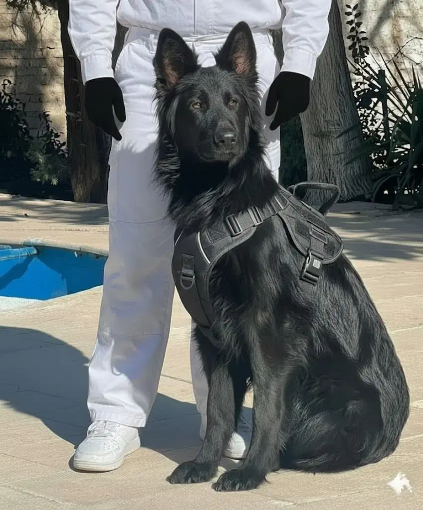 سگ  ژرمن بلک موبلندنر هشت ماه اموزش دیده فی ۴۰ م ت|سگ|تهران, تهرانسر شرقی|دیوار