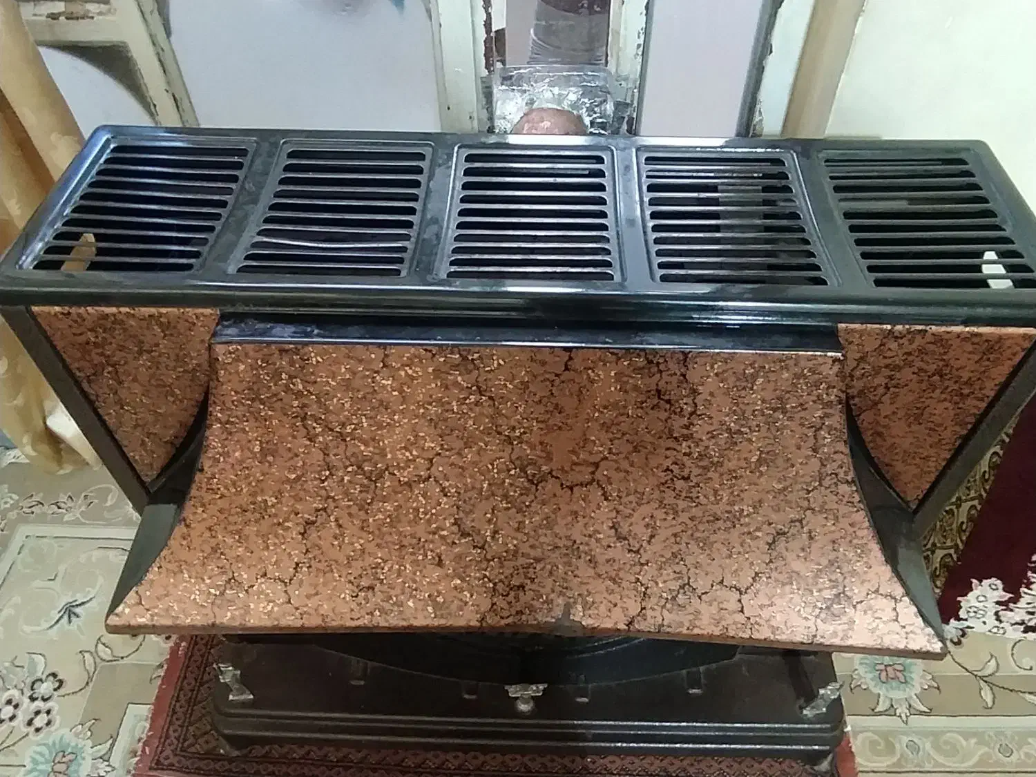 بخاری گازی طرح شومینه|بخاری، هیتر، شومینه|اهواز, کمپلو جنوبی|دیوار