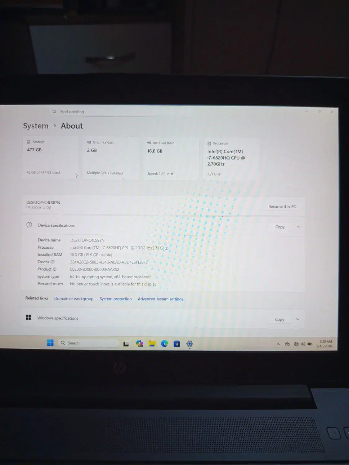 لپ‌تاپ zbook 15 g3|رایانه همراه|کرج, دولت‌آباد|دیوار