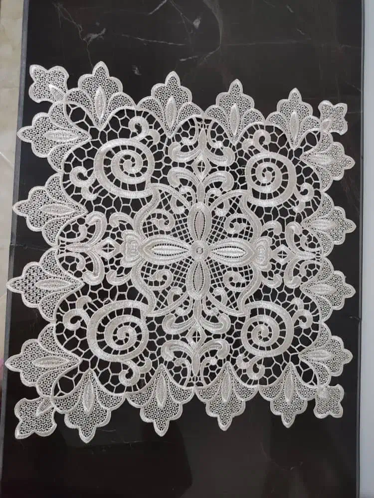 رومیزی نباتی رنگ شامل هفت تکه نو|پرده، رانر، رومیزی|قدس, شهر‌قدس|دیوار