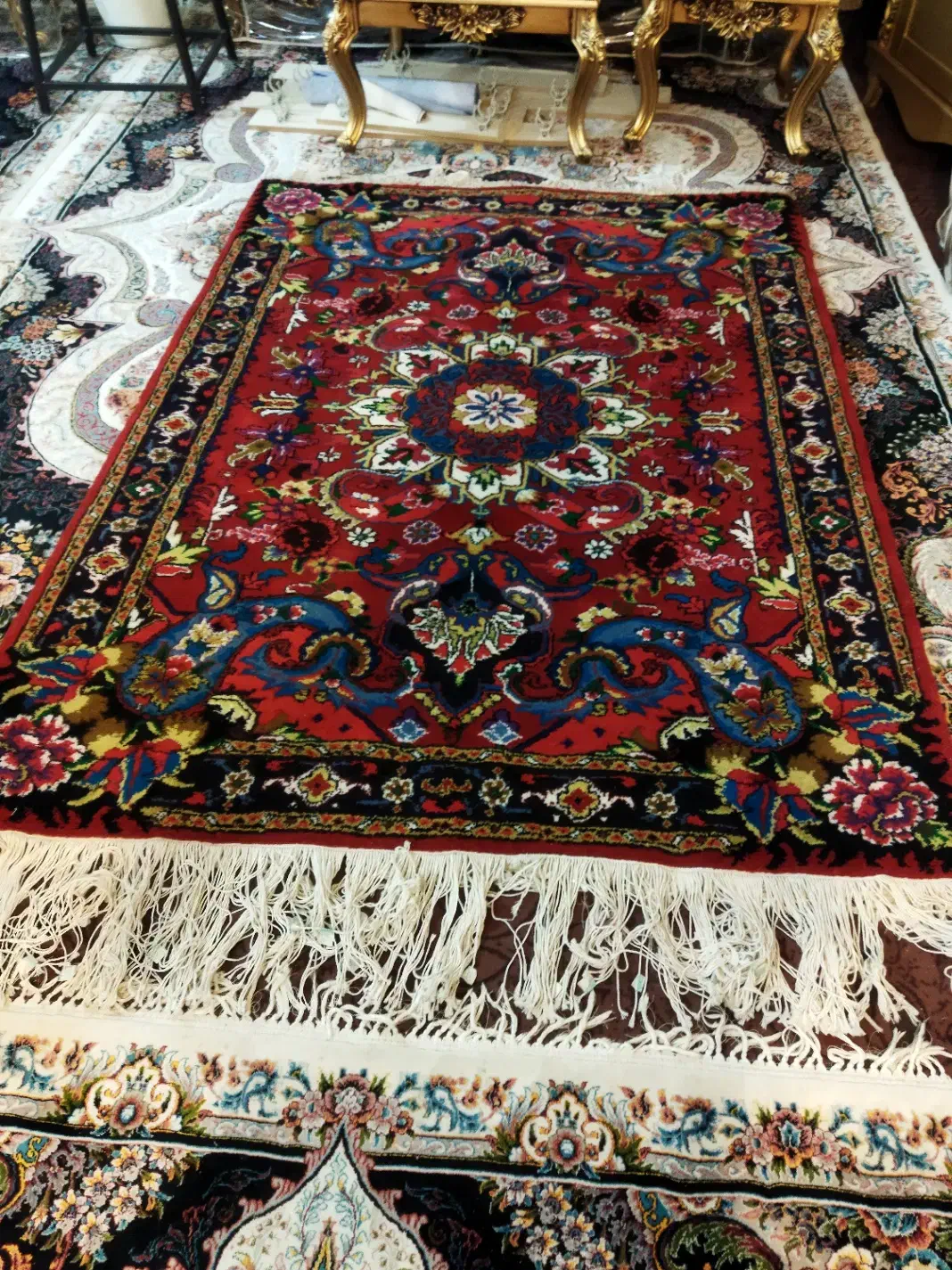 قالیچه هریس سالاری جفت هستش|فرش|میانه, |دیوار