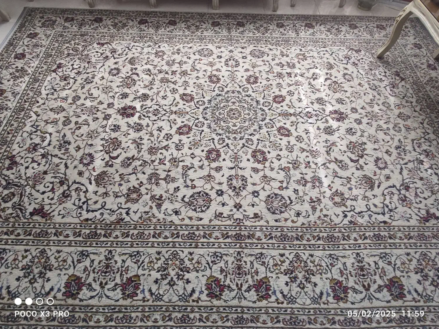 ۹ متری قدیمی دست‌باف کاشان|فرش|ری, دیلمان|دیوار