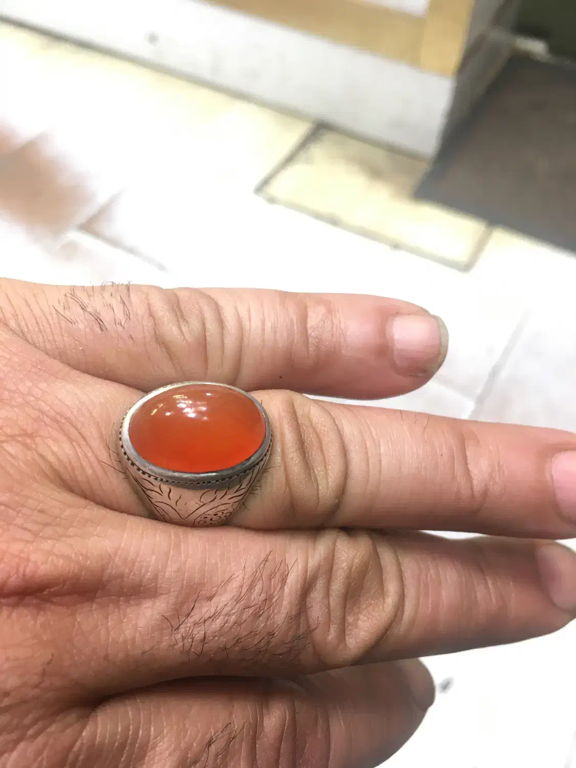 عقیق یمنی کهنه|کلکسیون اشیاء عتیقه|رشت, پل تالشان|دیوار