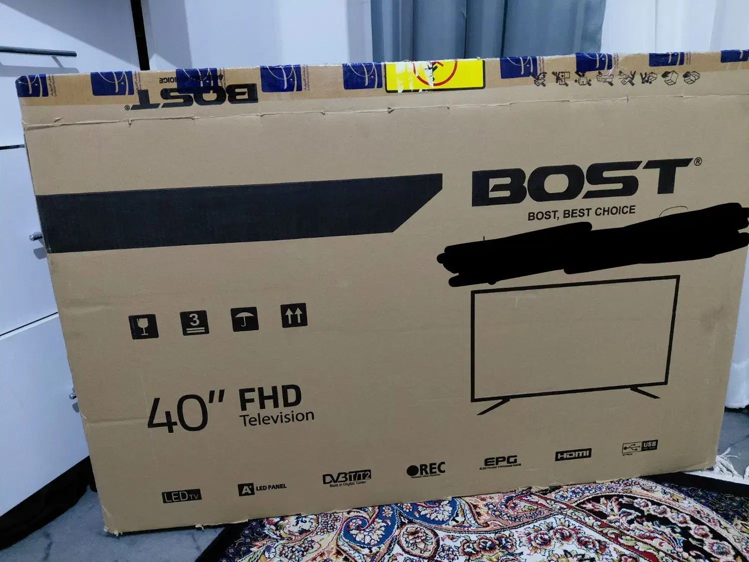 تلوزیون ۴۰ اینچ Bost|تلویزیون و پروژکتور|اردبیل, |دیوار