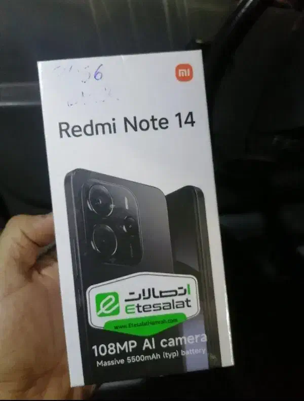شیائومی RedmiNote14 حافظه داخلی 256گیگه|موبایل|تهران, تاکسیرانی|دیوار