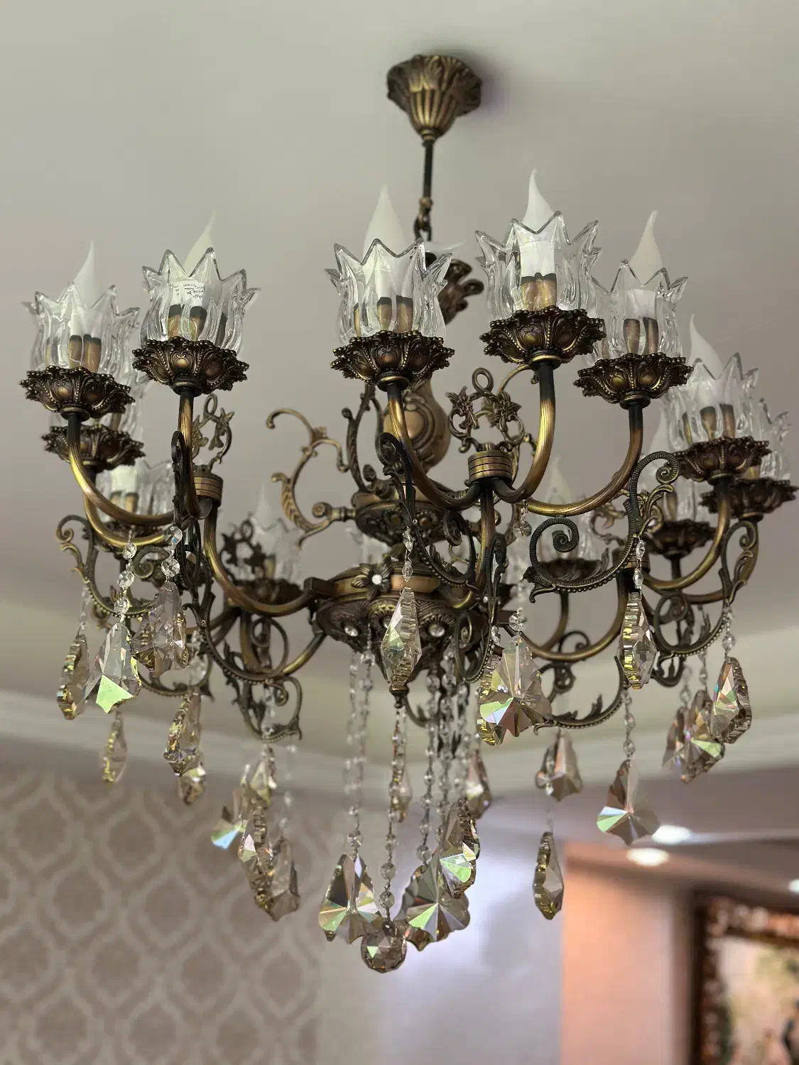 لوستر|لوستر و چراغ آویز|تبریز, |دیوار