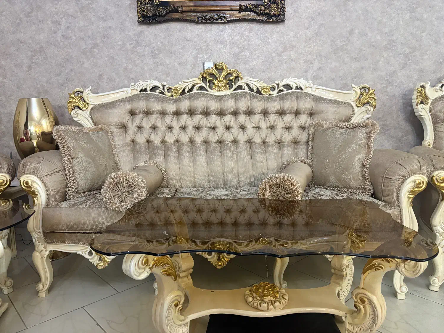 میلمان استیل ۷نفره|مبلمان خانگی و میز عسلی|تهران, آبشار تهران (دریاچه)|دیوار