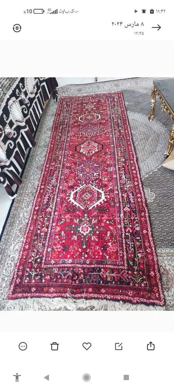 کناره دست بافت|گلیم، جاجیم، گبه|تبریز, |دیوار