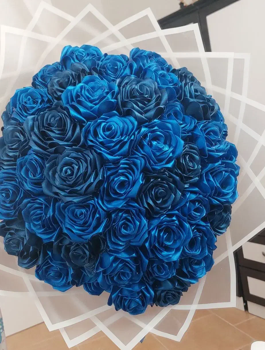 دسته گل ربانی 55 شاخه|گل مصنوعی|رباط‌کریم, رباط‌کریم|دیوار