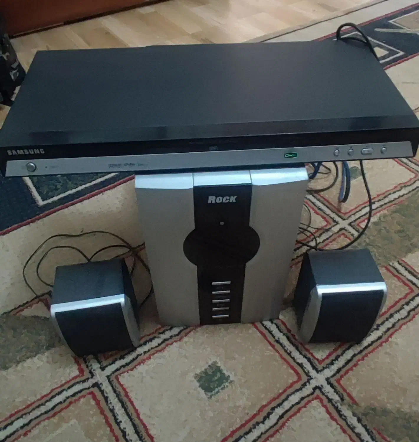 دی وی دی سامسونگ همراه اسپیکر|پخش‌کننده DVD و ویدیو|کرج, حیدرآباد|دیوار