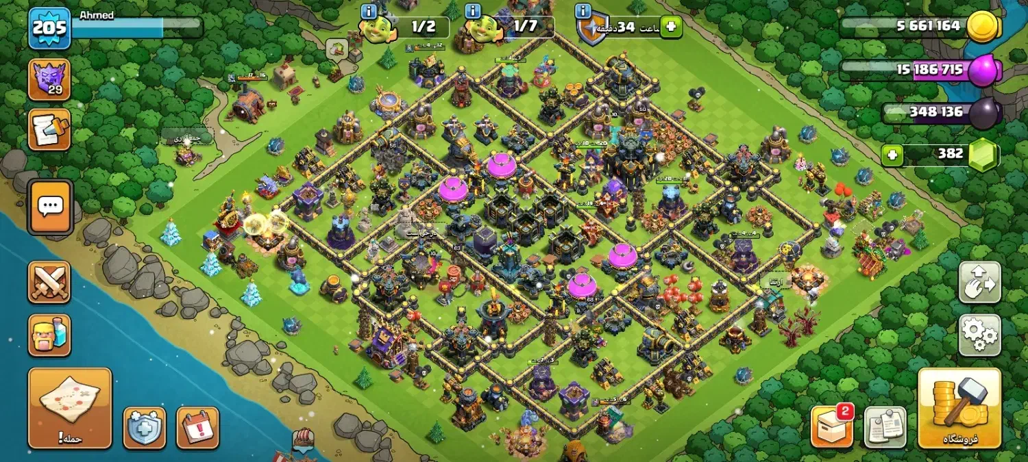 اکانت کلش اف کلنز تان17|کنسول، بازی ویدئویی و آنلاین|اهر, |دیوار