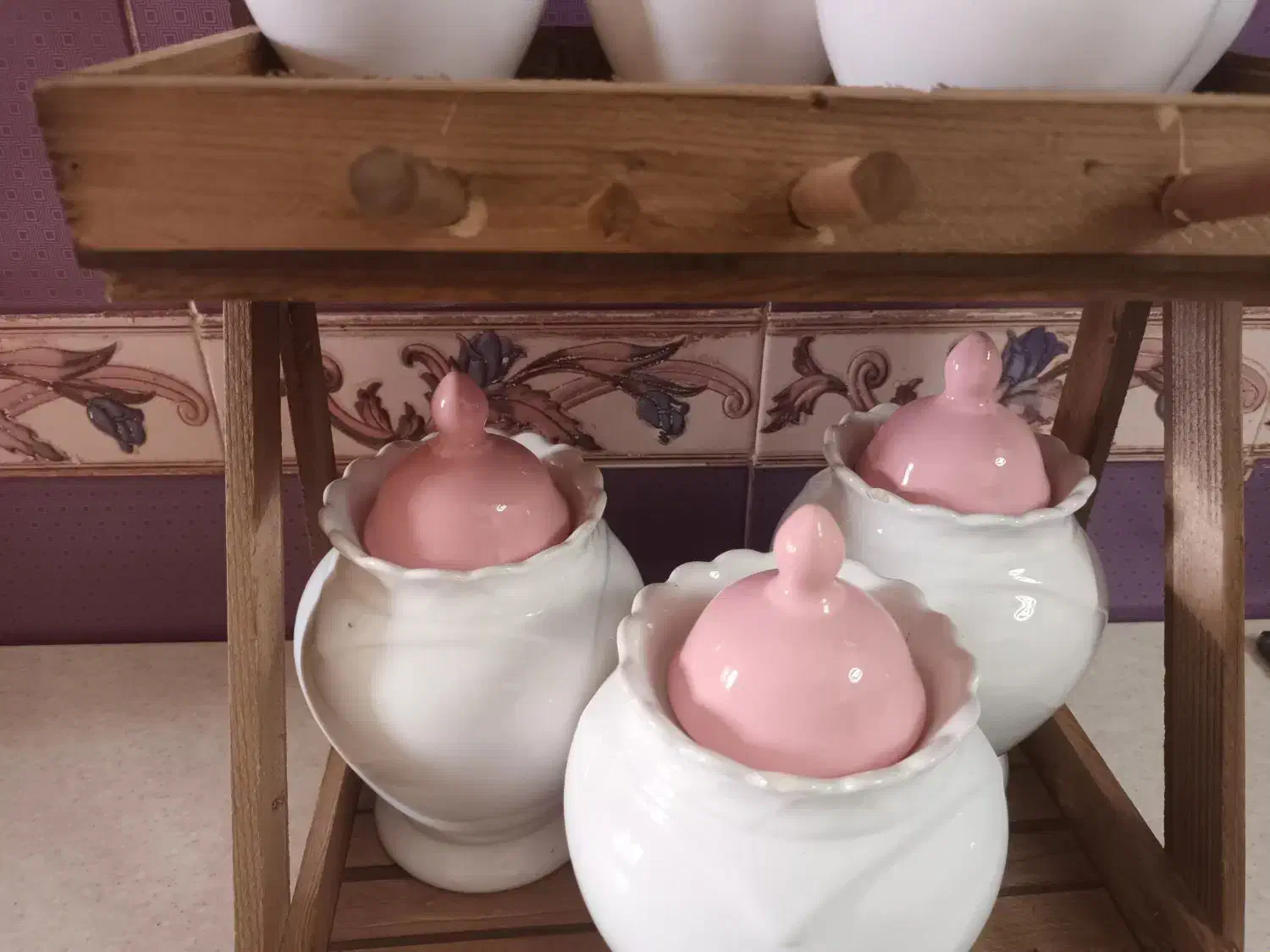 پا سماوری سرامیکی شیک زیبا|ظروف سرو و پذیرایی|پاکدشت, پاکدشت (مامازند)|دیوار