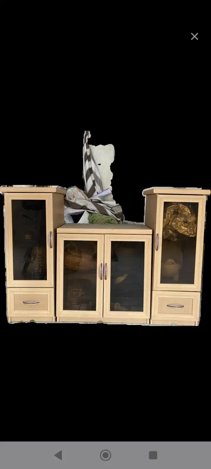 میز تلویزیون یا کتابخانه ۳ تکه|میز تلویزیون|قم, صفائیه|دیوار