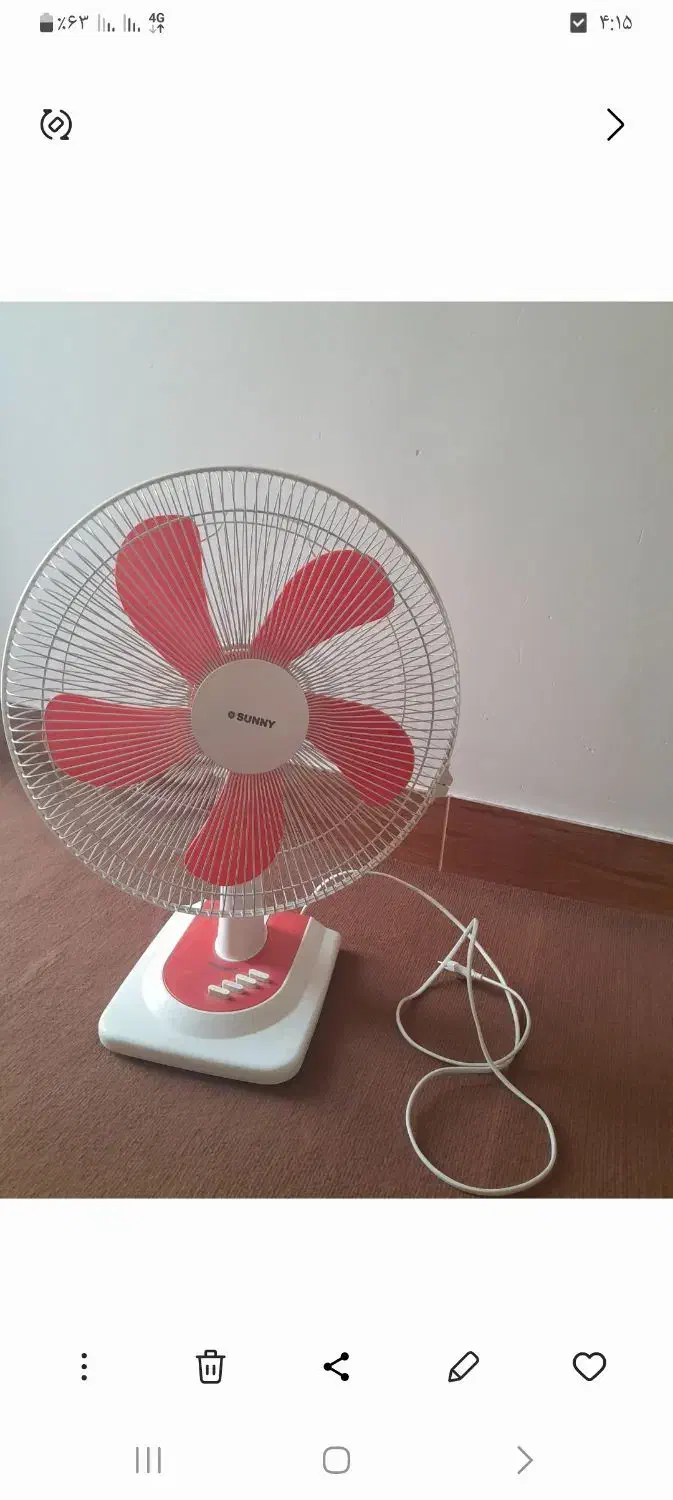 پنکه زمینی درحد|پنکه و تصفیهکنندهٔ هوا|بندر ترکمن, |دیوار