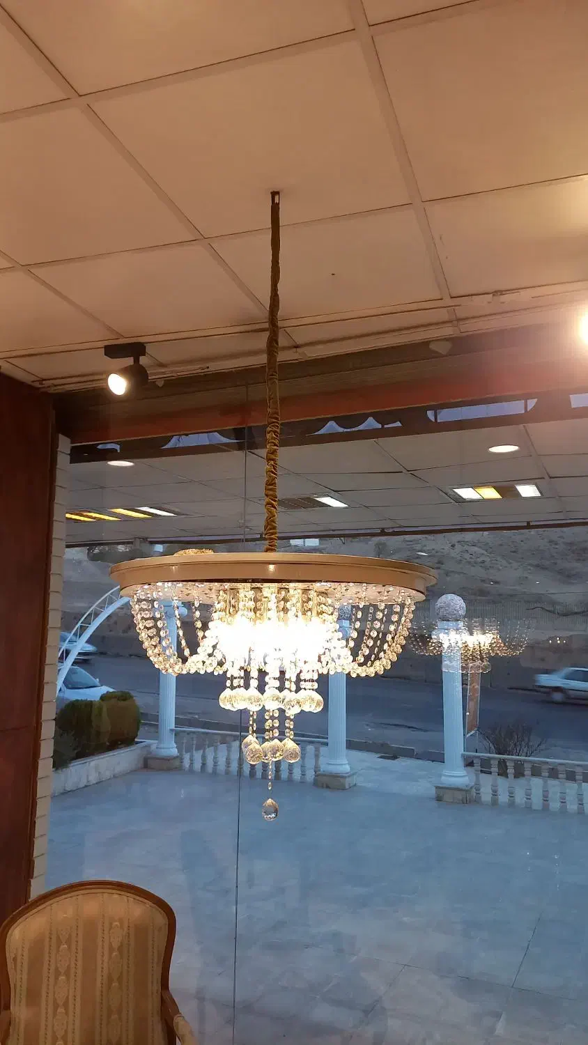 لوسترکریستالی هم بصورت جفت هم تک|لوستر و چراغ آویز|پردیس, شهرک صنعتی کمرد|دیوار