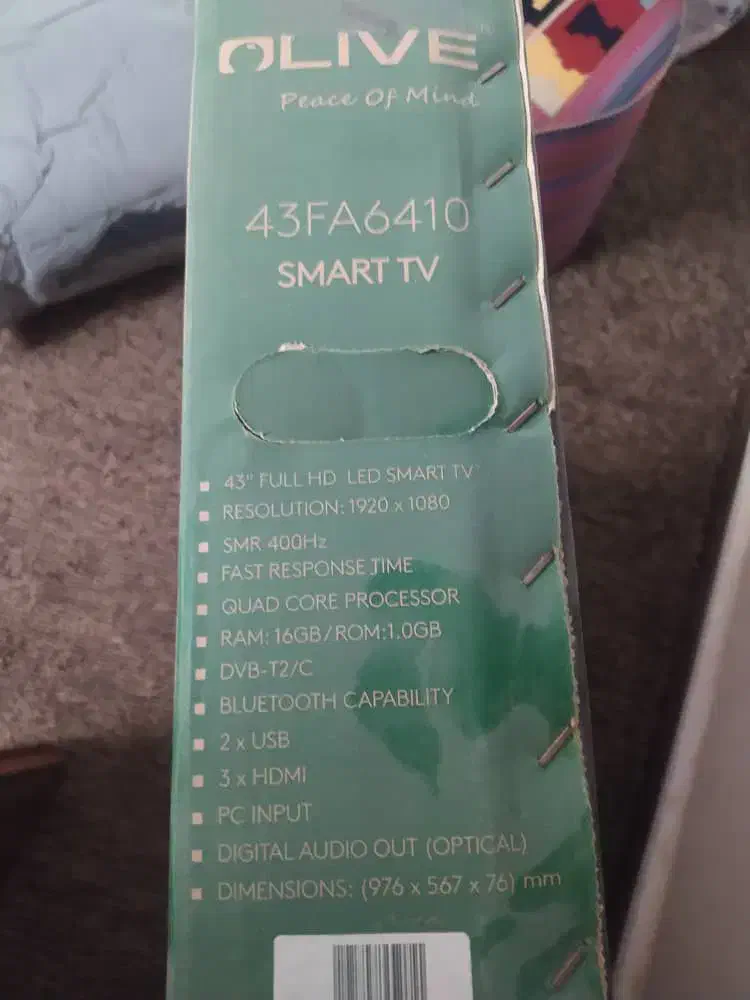 تلوزیون ۴۳اینچ|تلویزیون و پروژکتور|یزد, |دیوار