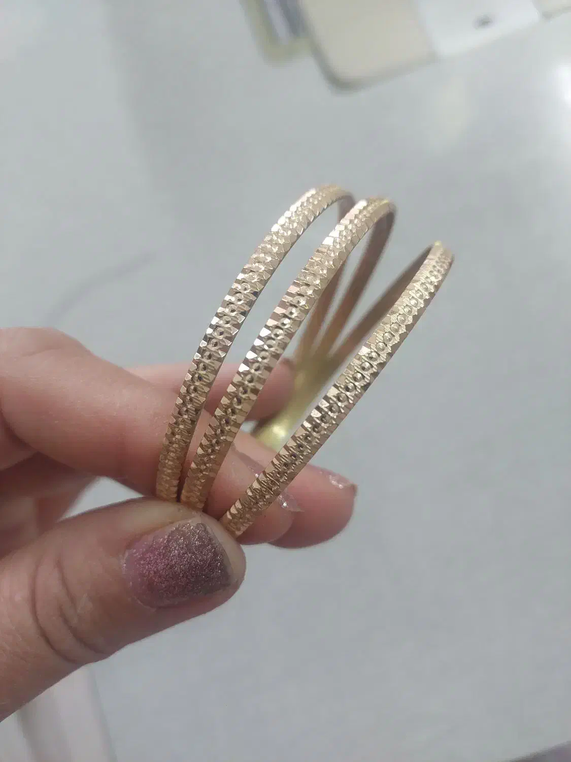 سه عدد النگو طلاروس رنگ ثابت|بدلیجات|ملایر, |دیوار