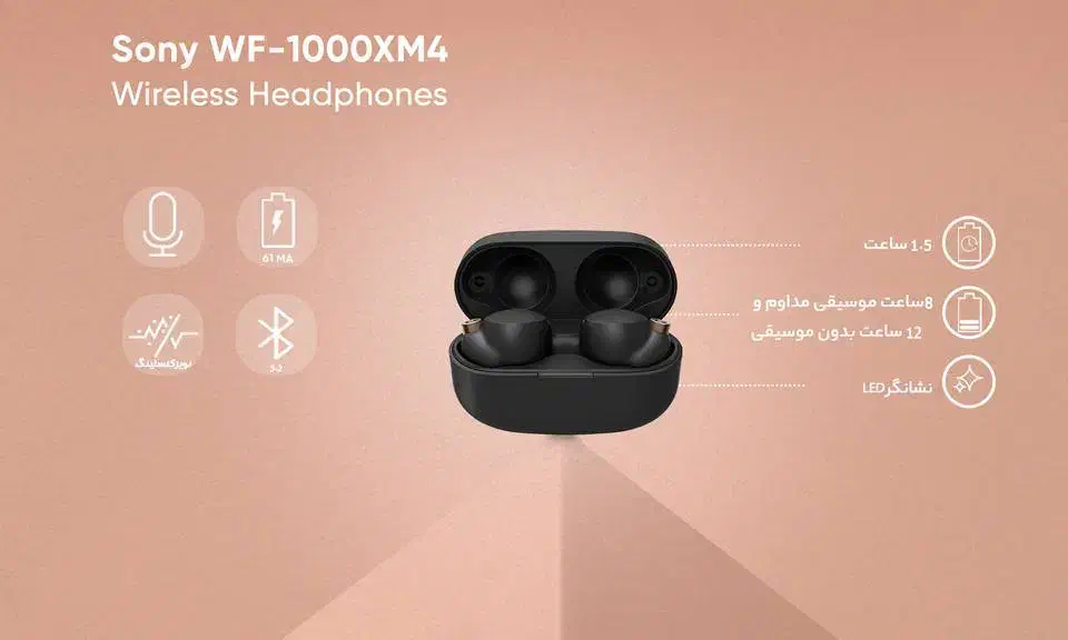 هدفون بلوتوثی سونی مدل WF-1000XM4|لوازم جانبی موبایل و تبلت|تهران, شاهین|دیوار