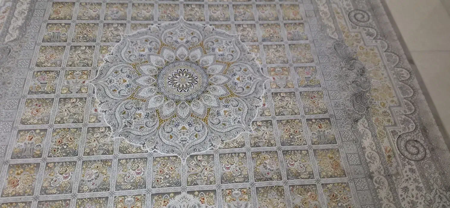 قالی 12متری گل برجسته دست باف گونه تراکم 3000|فرش|مشهد, رضاشهر|دیوار