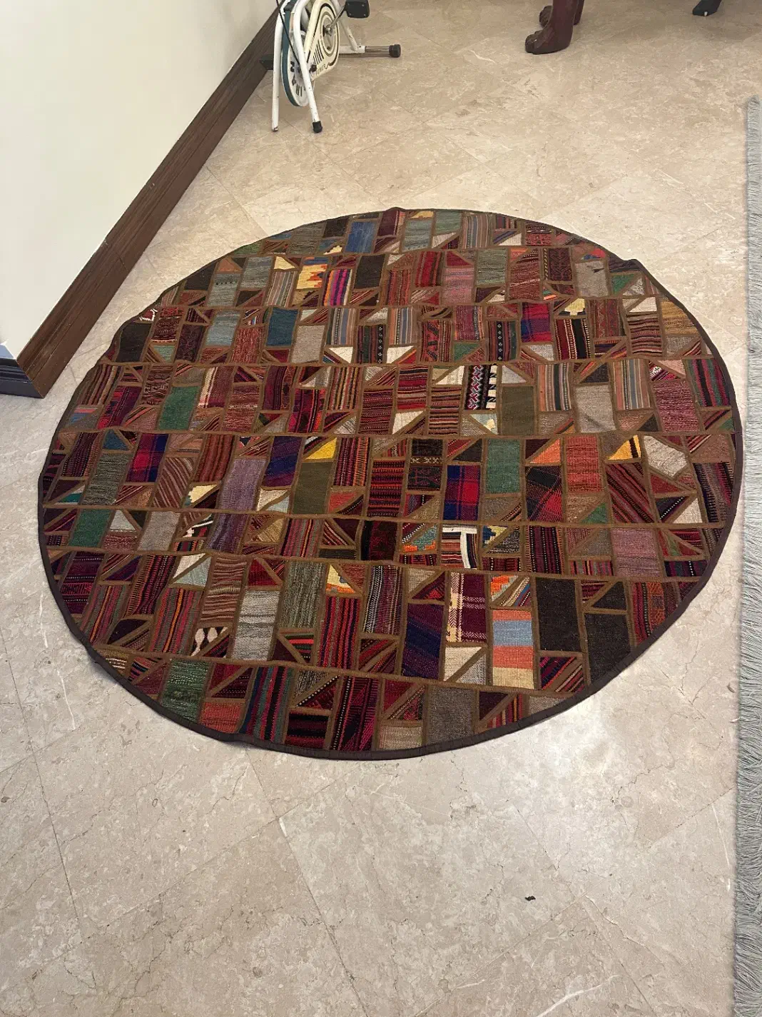 فرش گلیم  و جیر دو رو چرم جیر طرف  گلیم 2 متری|گلیم، جاجیم، گبه|تهران, جمهوری|دیوار