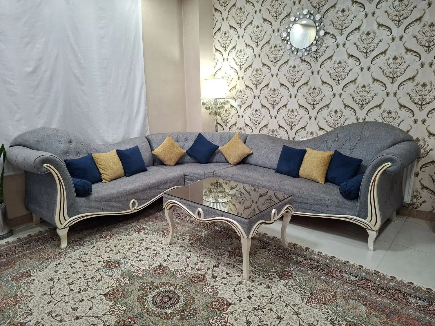 مبل ال کاملا سالم و مرتب|مبلمان خانگی و میز عسلی|قزوین, |دیوار