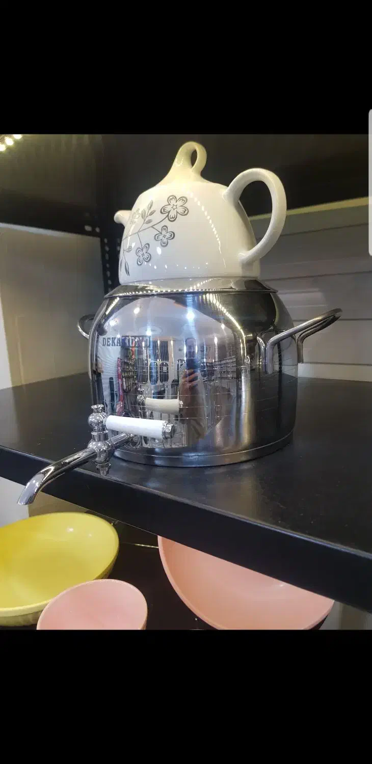 کتری قوری ۶ لیتر کف چدن|قوری، کتری، قهوهساز دستی|خرمآباد, |دیوار