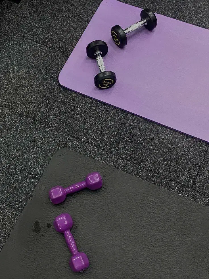 دمبل ایروبیک روکش دار 3 کیلوگرمی بسته دو عددی بنفش|تجهیزات ورزشی|قدس, شهرقدس|دیوار