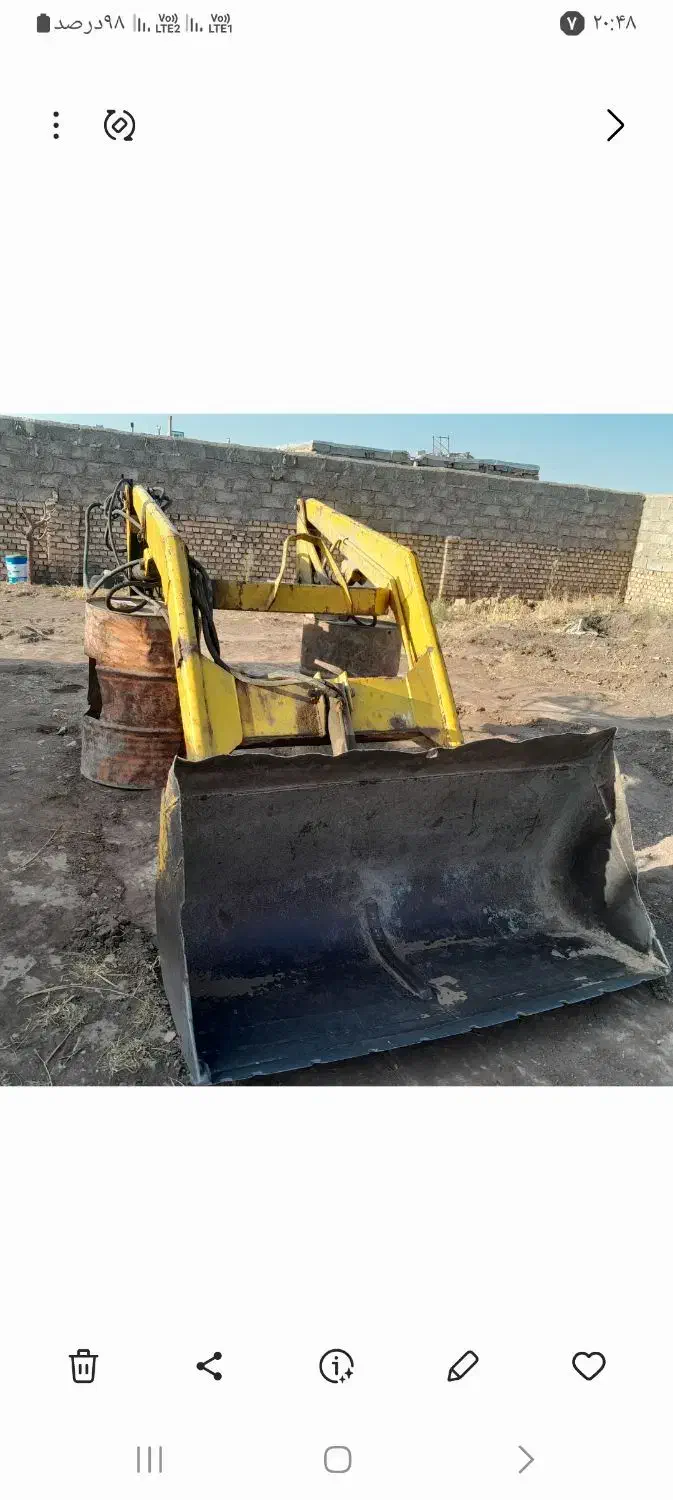 بیل لودری|خودرو سنگین|میان جلگه, |دیوار