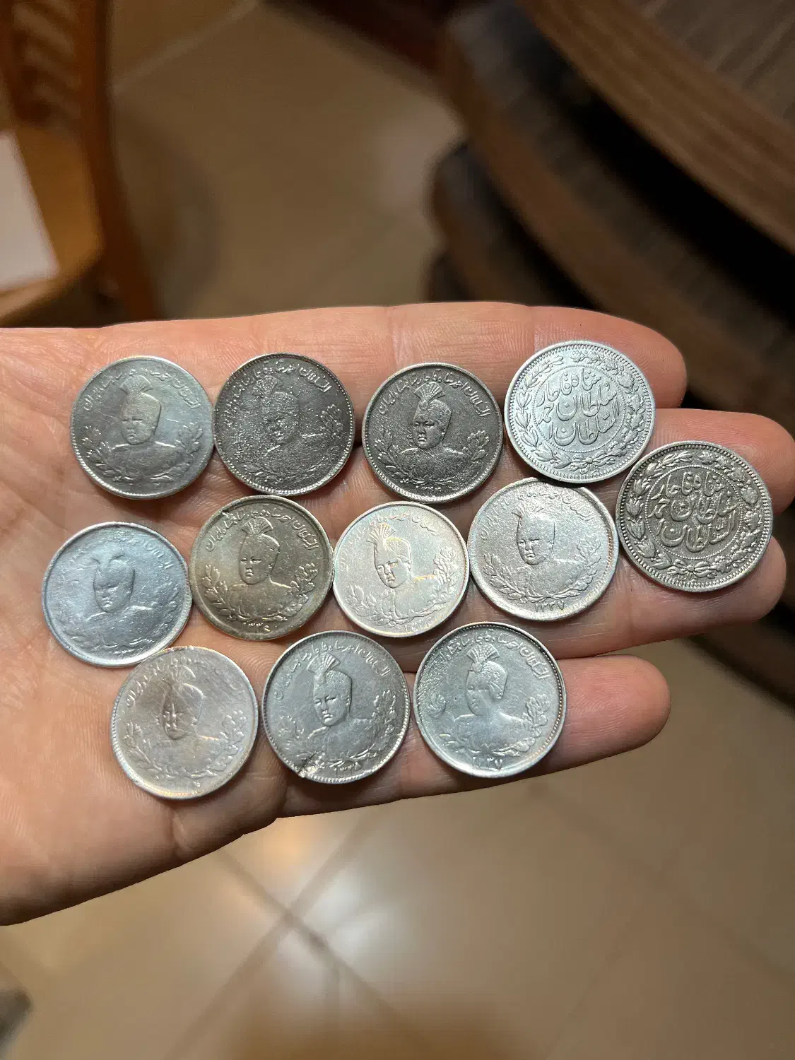 تعداد ۱۲ عدد سکه نقره یکهزار دینار احمد شاه قاجار|کلکسیون سکه، تمبر، اسکناس|کرمانشاه, |دیوار