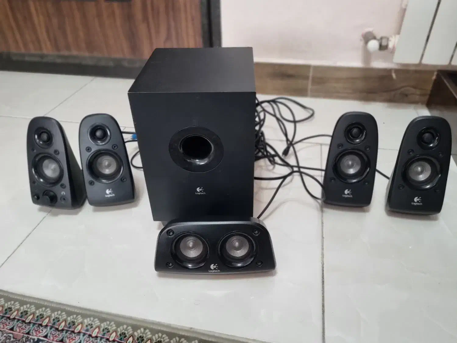 بلندگو اسپیکر ۶ تکه لاجیتک z506 logitech|قطعات و لوازم جانبی رایانه|رشت, خمیران زاهدان|دیوار