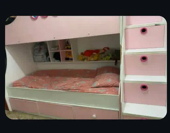 تخت خواب mdf دو طبقه محکم|تخت و سرویس خواب|دزفول, |دیوار