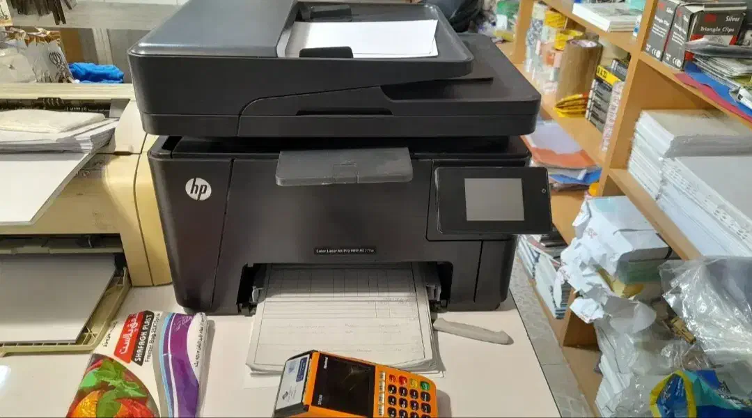 پرینتر سه کاره رنگی M177 HP در حد نو|پرینتر، اسکنر، کپی، فکس|قم, نیروگاه|دیوار