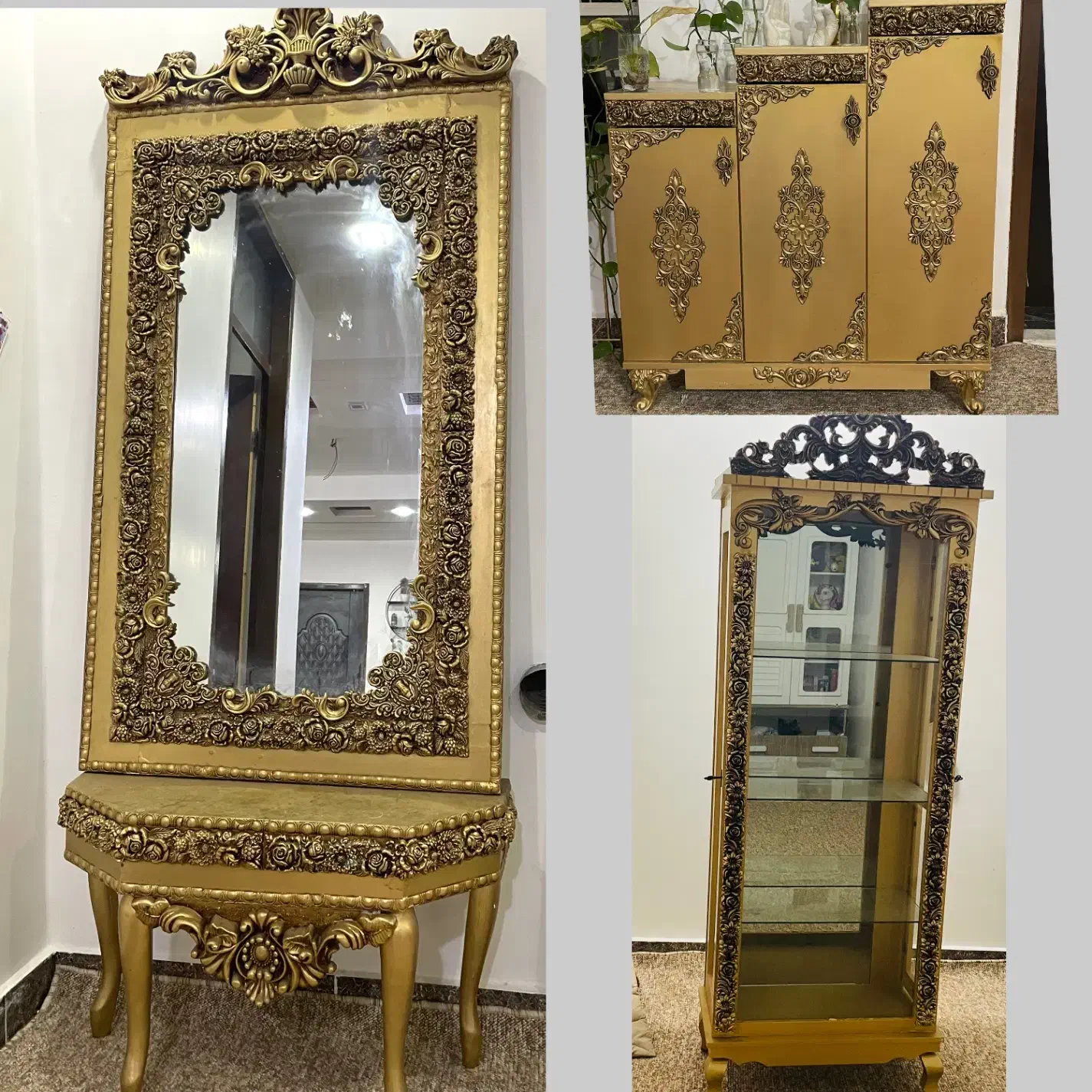 ست جاکفشی و بوفه و اینه کنسول|بوفه، ویترین، کنسول|کرخه, |دیوار