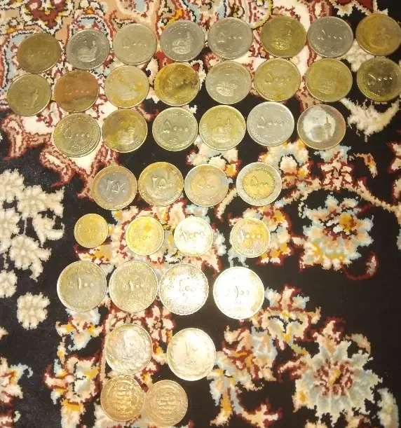 تعدادی سکه های قدیمی رایج کشورمون|کلکسیون سکه، تمبر، اسکناس|رباط‌کریم, رباط‌کریم|دیوار