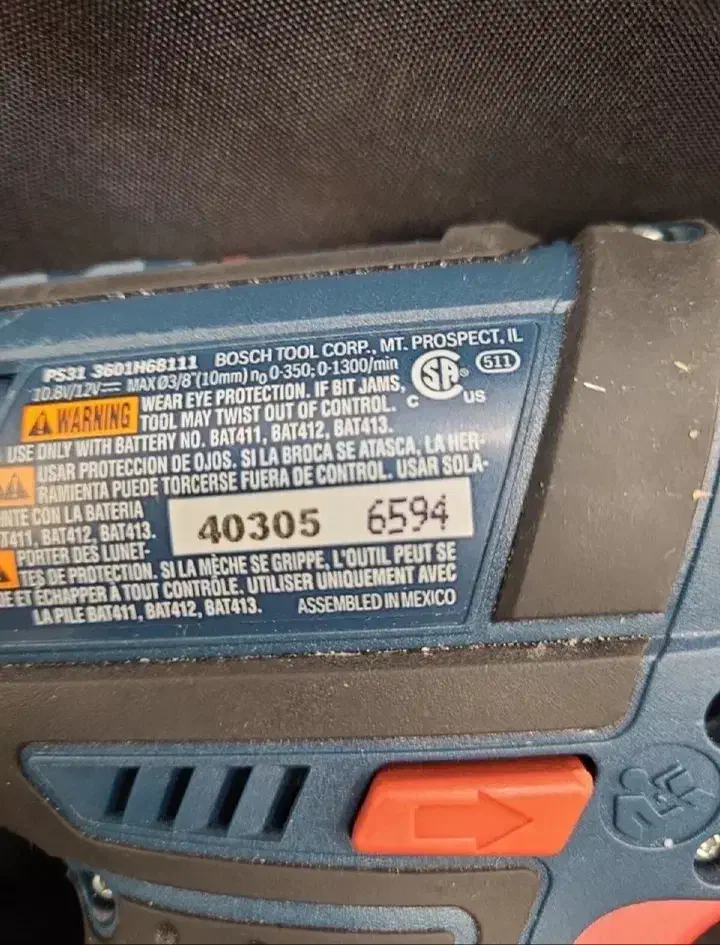دریل شارژی مدل بوش bosch اصلی|ماشین‌آلات صنعتی|مشهد, ابوذر|دیوار