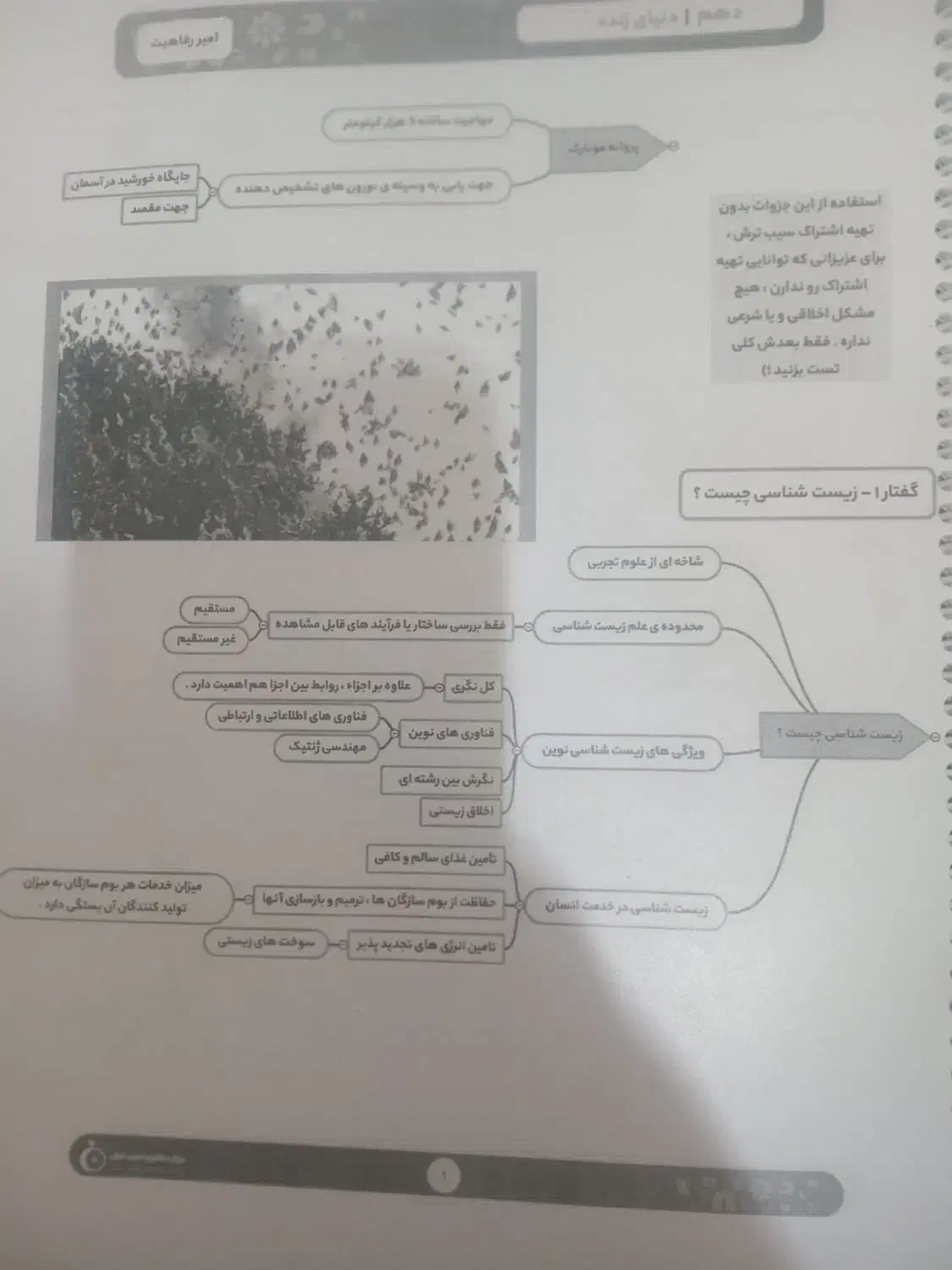 جزوه نموداری زیست شناسی  هر سه پایه|کتاب و مجله آموزشی|فردوس (خراسان), |دیوار