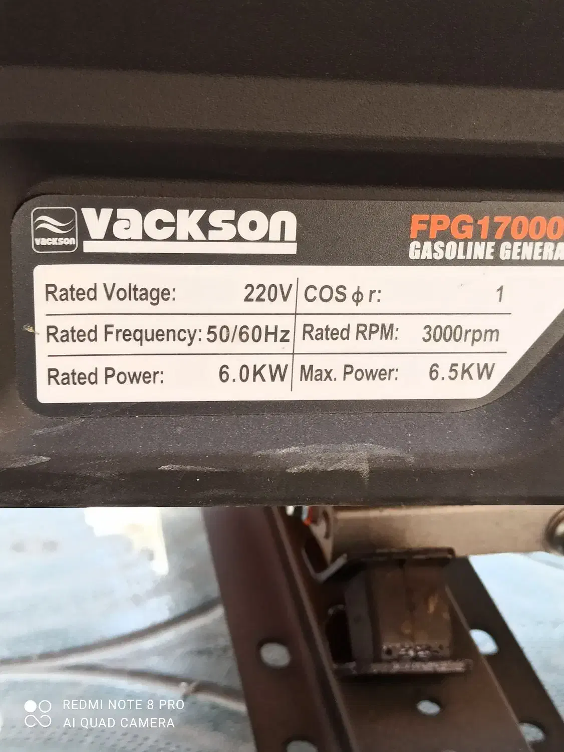 موتور برق ۶۵۰۰ وات واکسون (موتوربرق)|ماشین‌آلات صنعتی|اصفهان, ملک‌شهر|دیوار