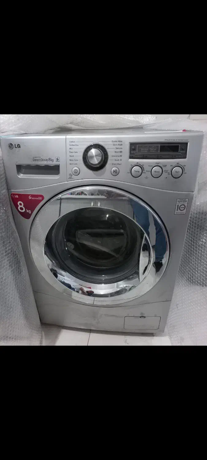 ماشین لباسشویی ۸ کیلویی LG|ماشین لباسشویی و خشککن لباس|تهران, خاک سفید|دیوار