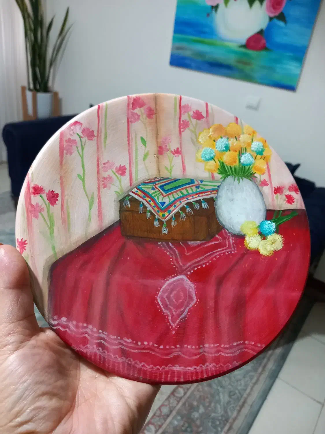 دکوری سفالی زیبا|تابلو، نقاشی، عکس|رشت, کوی مهر|دیوار