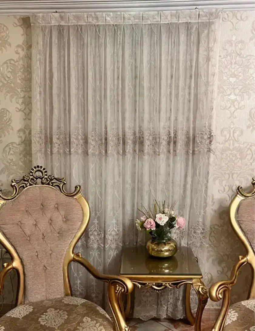 پرده گیپور و پرده زبرابدون پارگی و سوختگی|پرده، رانر، رومیزی|تهران, افسریه شمالی|دیوار