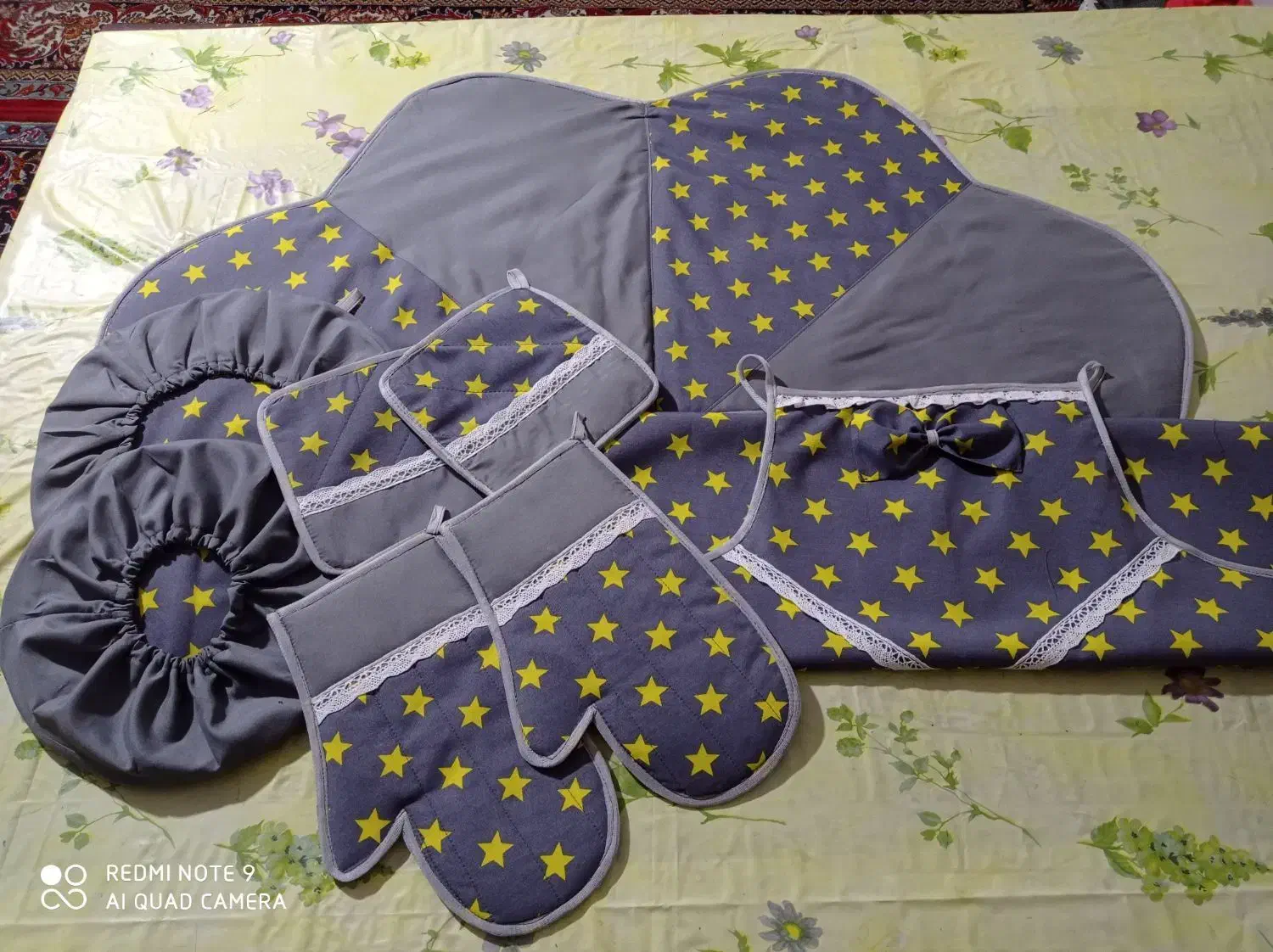 دوخت سرویس آشپزخانه پارچه ای|سفره، حوله، دستمال آشپزخانه|اراک, |دیوار