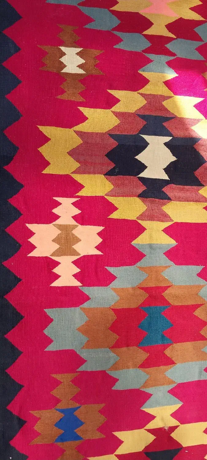 گلیم دست بافت۵متری|گلیم، جاجیم، گبه|میانه, |دیوار