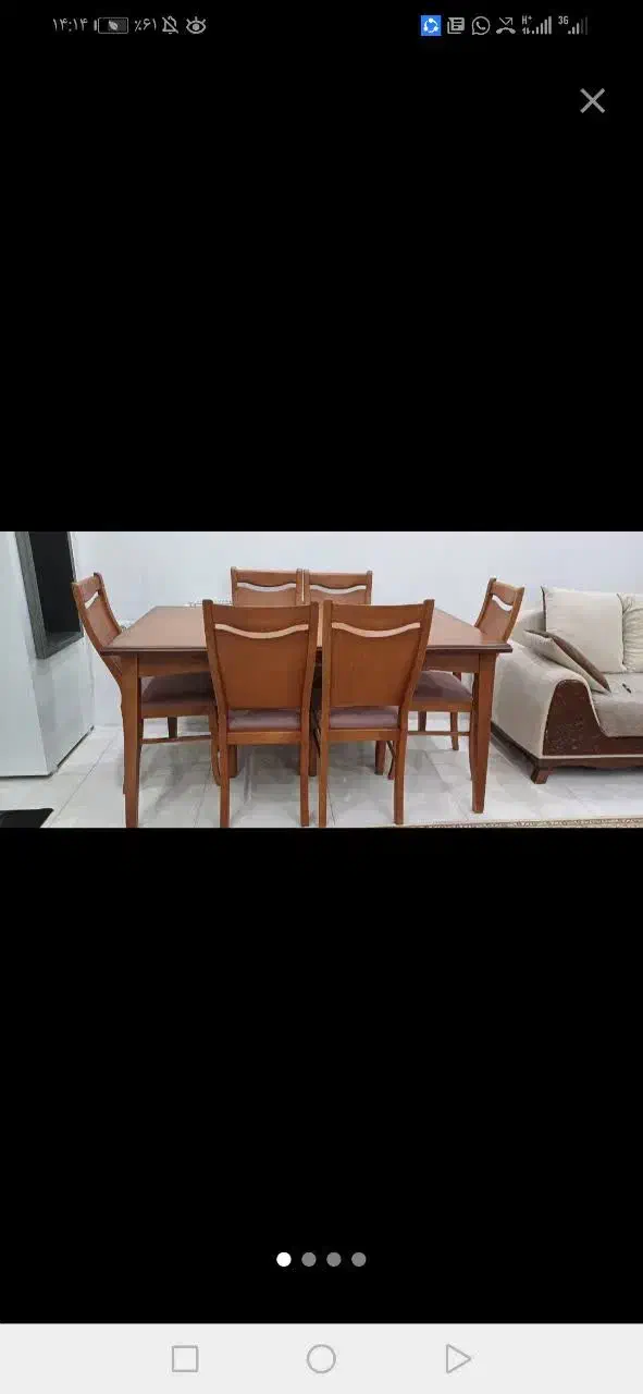 میز و صندلی ناهار خوری شش نفره تمیز|میز و صندلی غذاخوری|شیراز, شهرک کوثر|دیوار