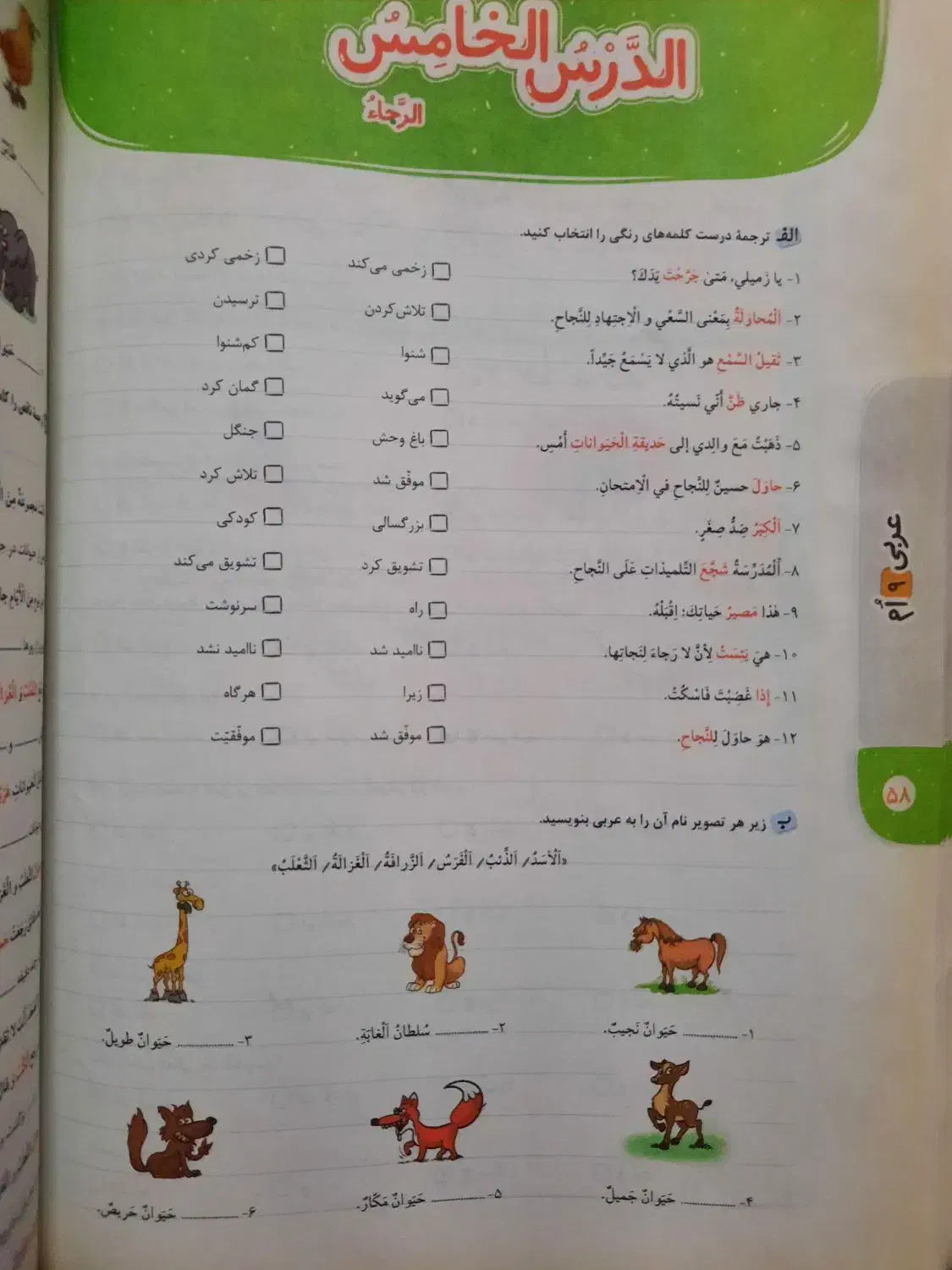 کتاب کار عربی نهم خیلی سبز چاپ 1402 کاملا نو|کتاب و مجله آموزشی|تهران, جوادیه|دیوار