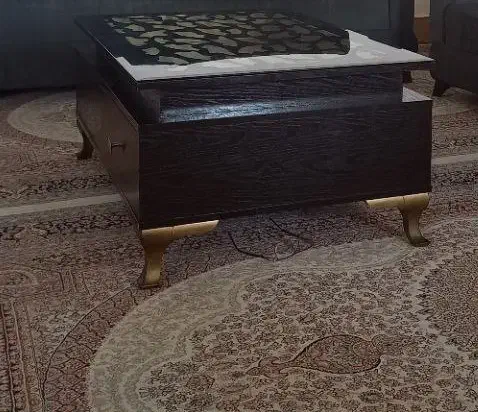 میز به همراه عسلی|مبلمان خانگی و میز عسلی|الشتر, |دیوار