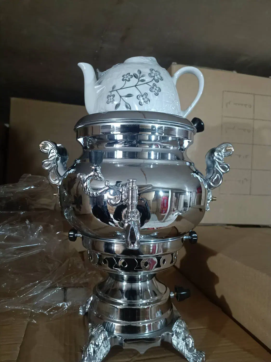 سماور تمام برنج|سماور، چای‌ساز، قهوه‌ساز|تهران, حر|دیوار