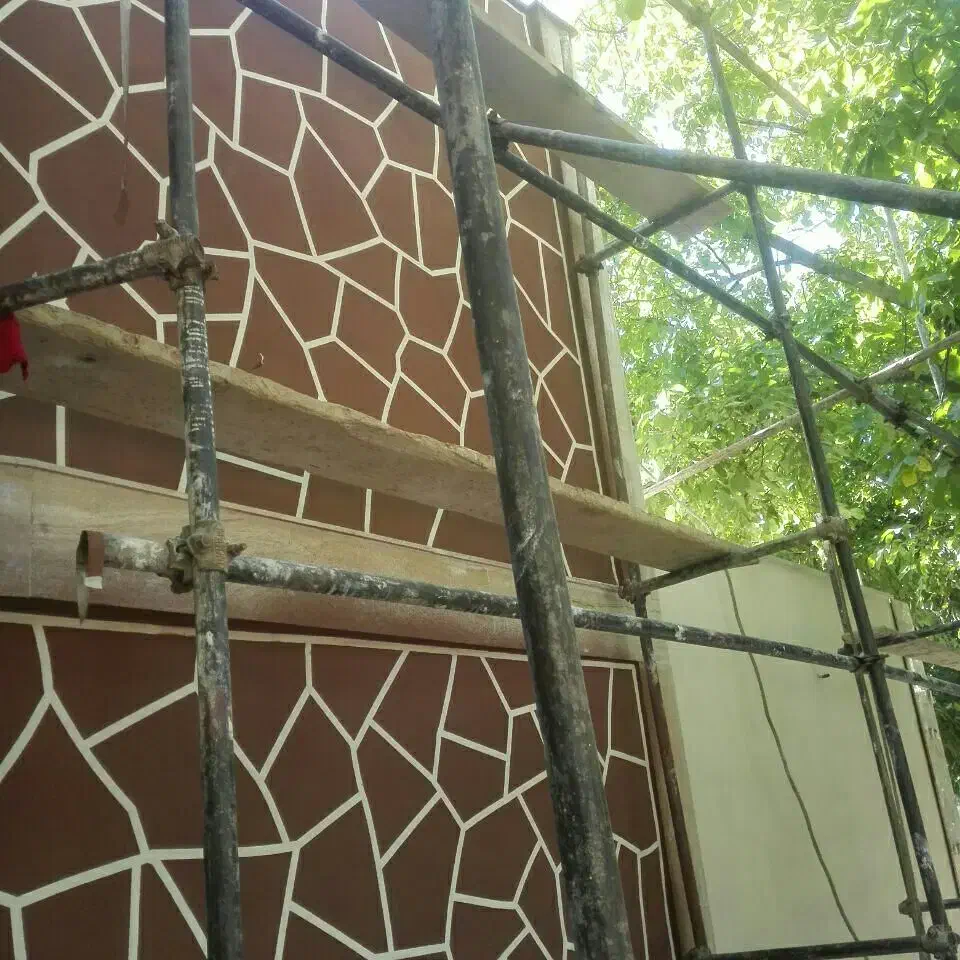 نقاشی ساختمان اجرای طرح سنگ|خدمات پیشه و مهارت|سمنان, |دیوار