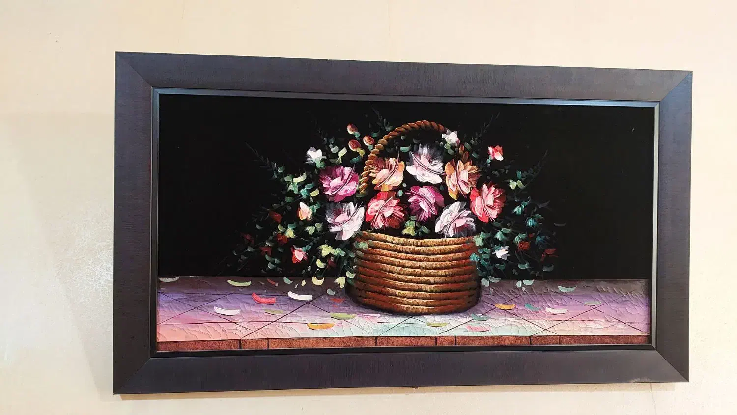 باسلام تابلوها ،گلدان پر از گل مصنوعی|تابلو، نقاشی، عکس|اهواز, پردیس|دیوار