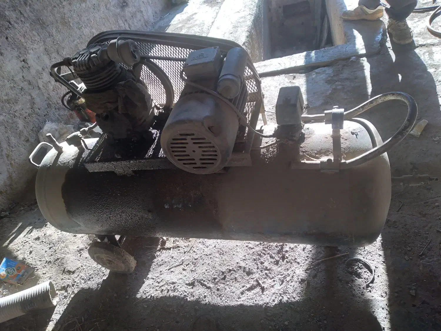 پمپ باد تک سیلند۲۵۰لیتر|قطعات یدکی و لوازم جانبی|تاتار علیا, |دیوار