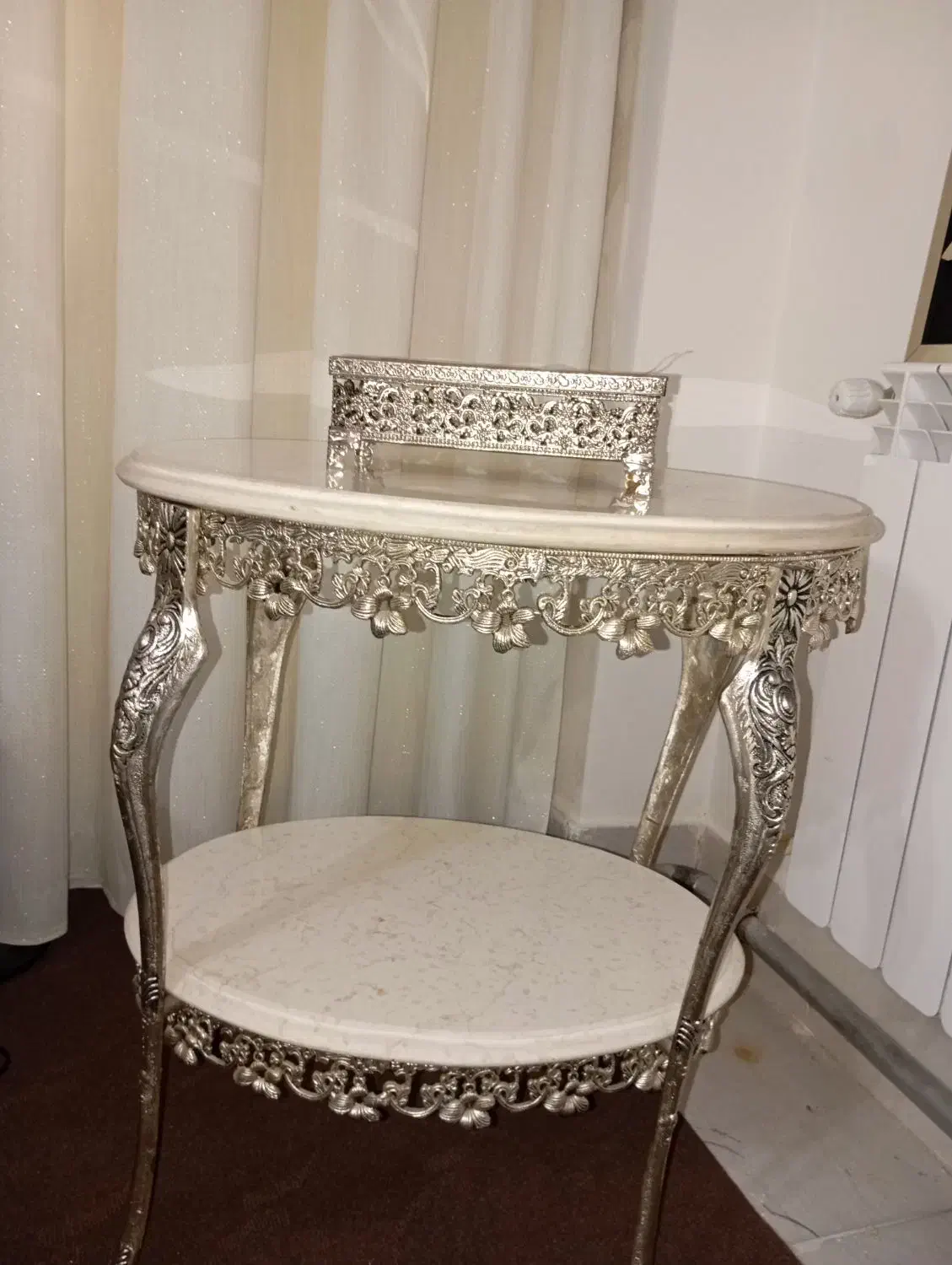 میز برنز نقره ای|مبلمان خانگی و میز عسلی|میاندوآب, |دیوار